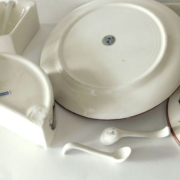 1980s Fred Roberts Company Marmalade Set with 3 Spoons MINT - Picture 6 of 7